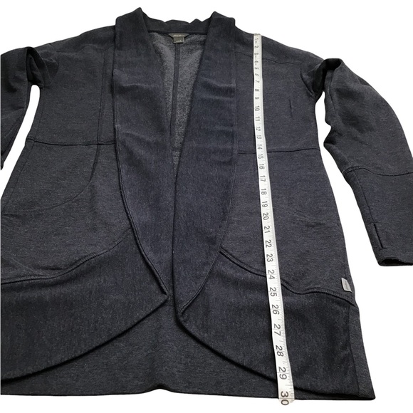 EDDIE BAUER - Open Front Cardigan Sweater Dark Heather Gray - S - Picture 9 of 14